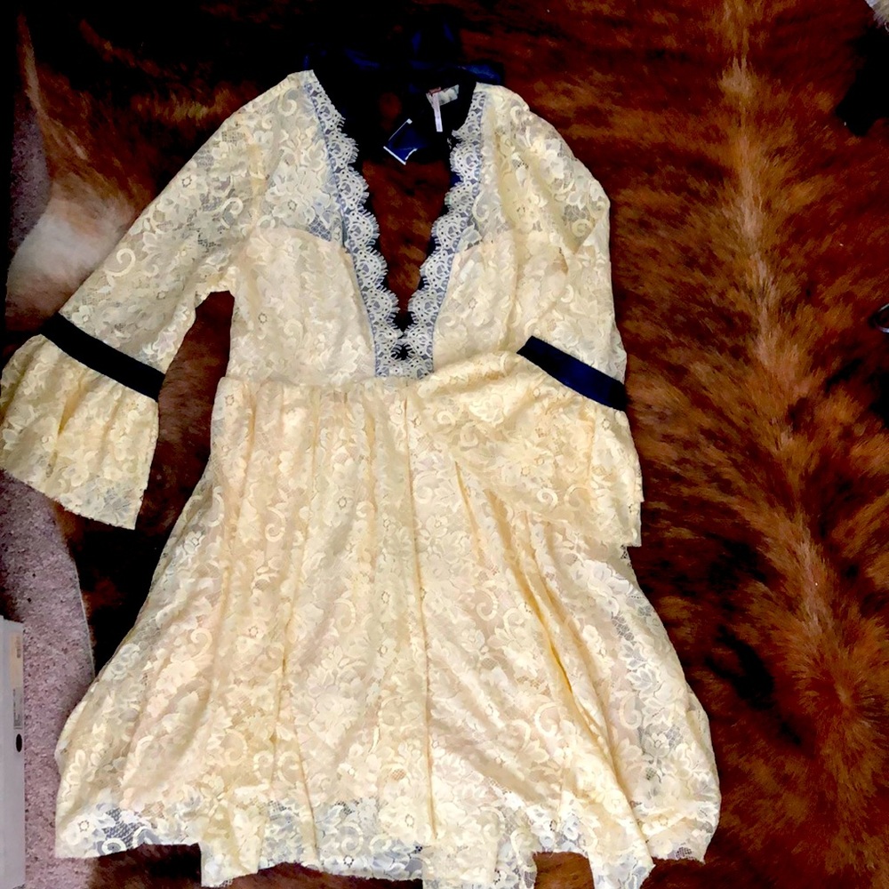 Free People Lace Dress- BRIDGERTON VIBES!